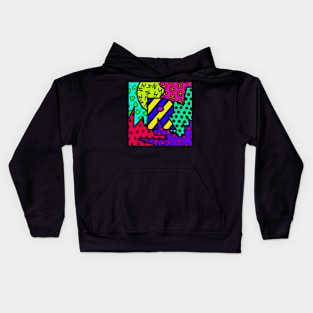 Alphabet Series - Letter R - Bright and Bold Initial Letters Kids Hoodie